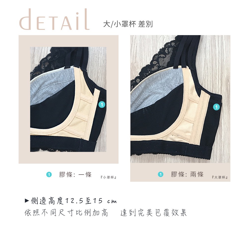 無鋼圈【裸醺可可】超強包覆調整型內衣單件 1色