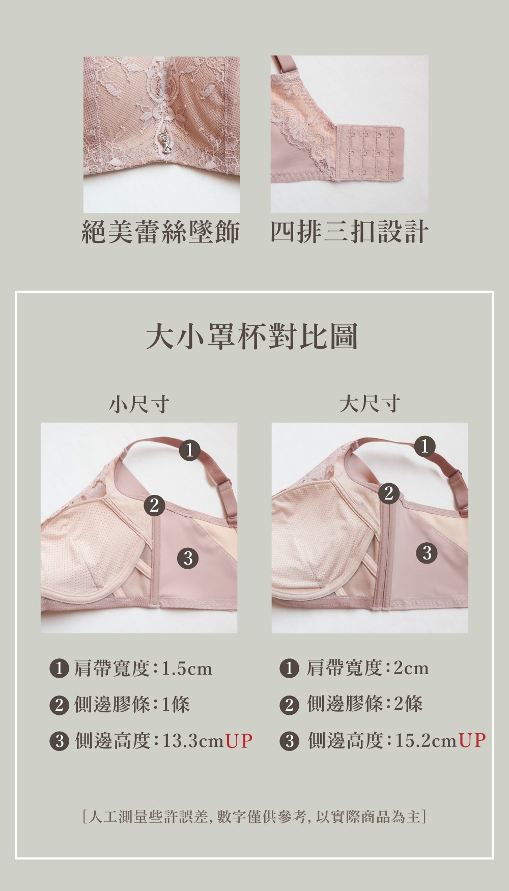 無鋼圈【副乳殺手】調整型內衣單件 4色