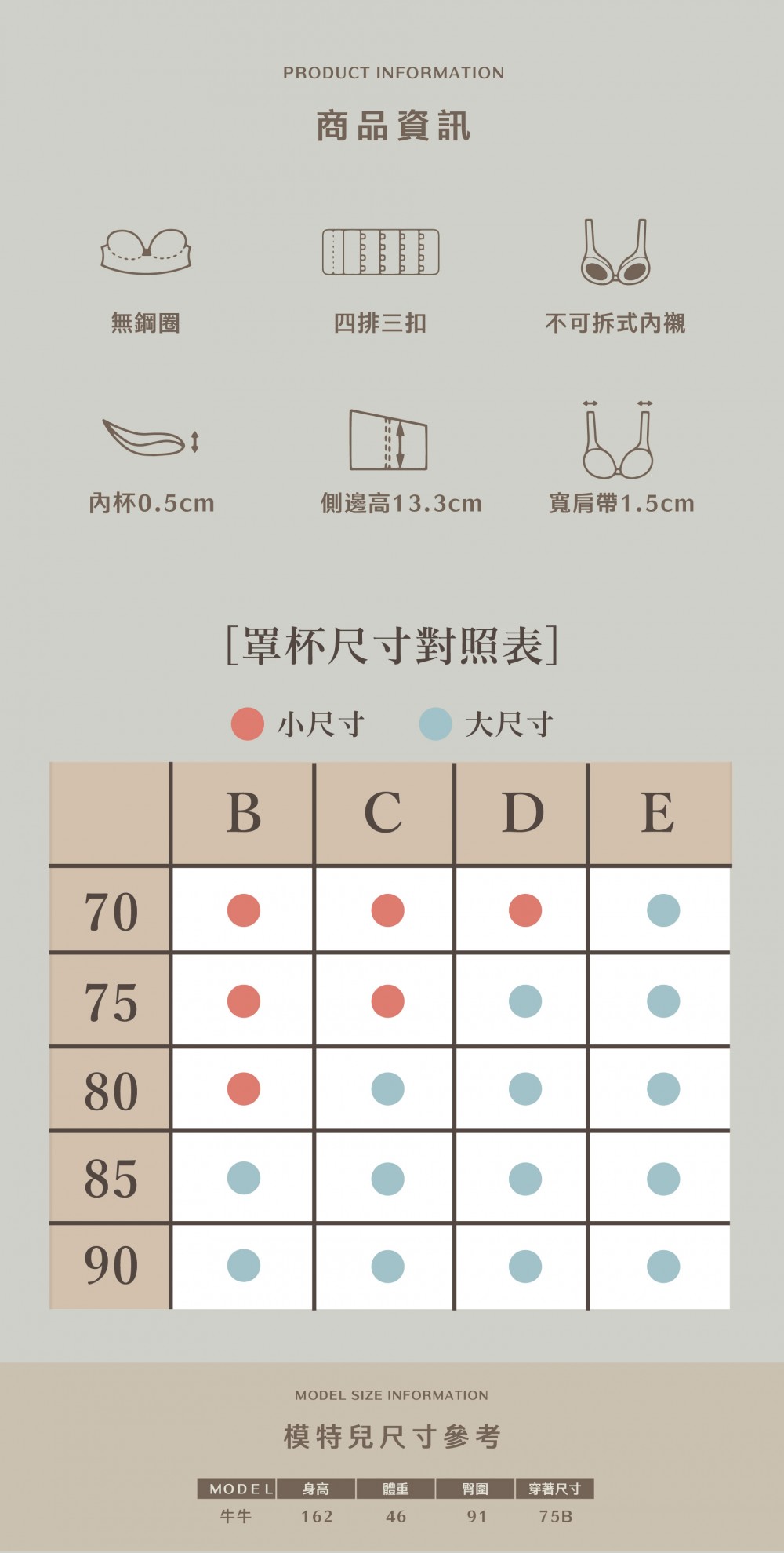 無鋼圈【副乳殺手】調整型內衣單件 4色